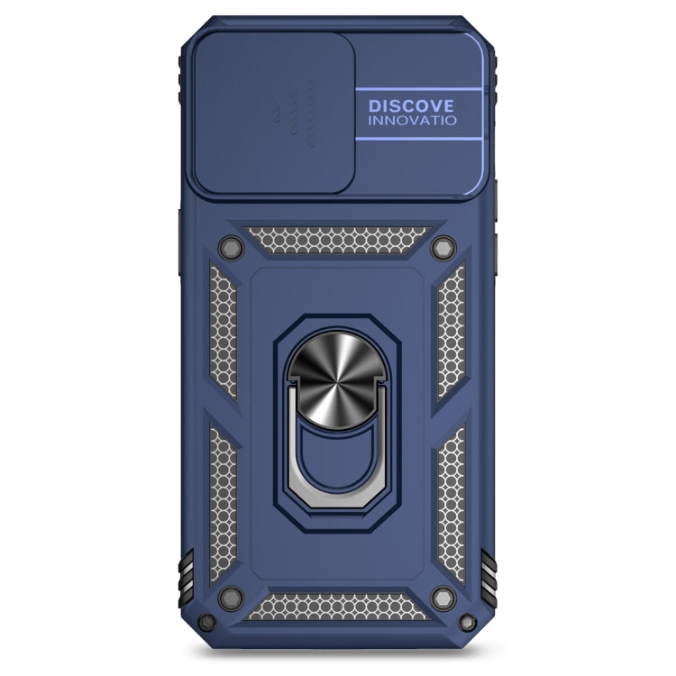 For iPhone 15 Pro Sliding Camshield Holder Phone Case(Blue) - HoMEdemic™ 