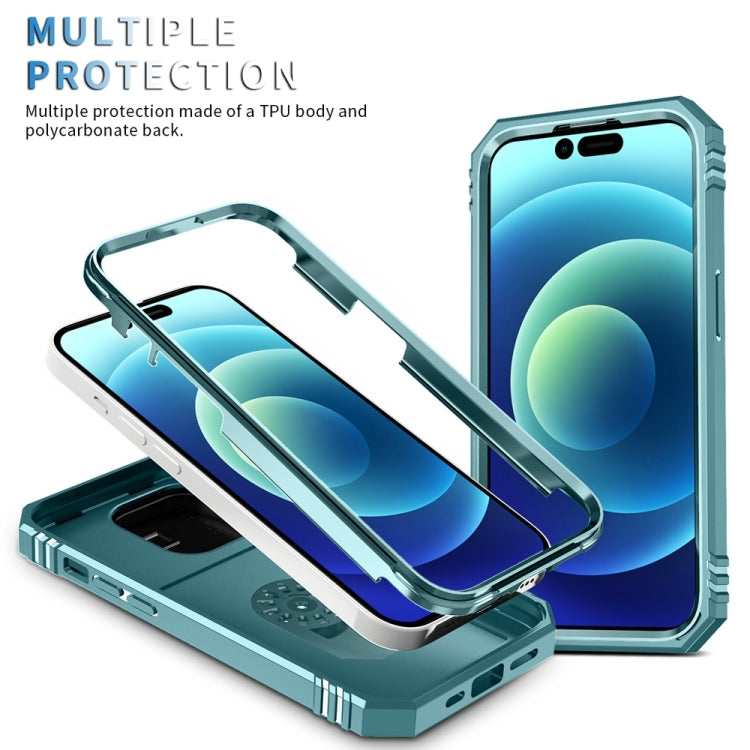 For iPhone 15 Pro Sliding Camshield Holder Phone Case(Green) - HoMEdemic™ 