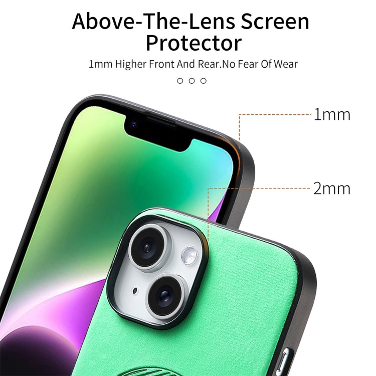 For iPhone 15 Pro Solid Color Retro Magsafe PU Back Cover Phone Case(Green) - HoMEdemic™ 