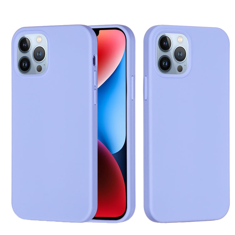 For iPhone 15 Pro Solid Color Silicone Phone Case(Purple) - HoMEdemic™ 