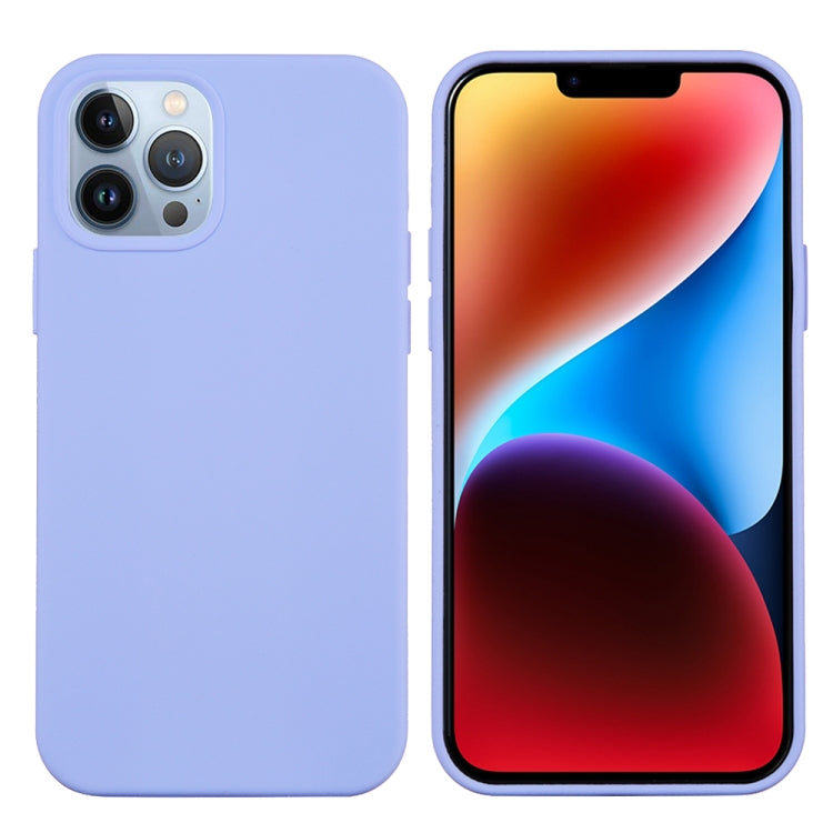 For iPhone 15 Pro Solid Color Silicone Phone Case(Purple) - HoMEdemic™ 