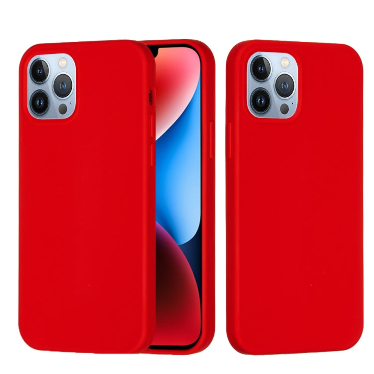 For iPhone 15 Pro Solid Color Silicone Phone Case(Red) - HoMEdemic™ 