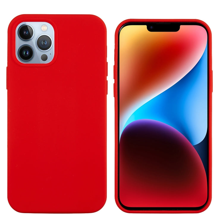 For iPhone 15 Pro Solid Color Silicone Phone Case(Red) - HoMEdemic™ 