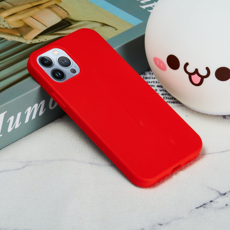 For iPhone 15 Pro Solid Color Silicone Phone Case(Red) - HoMEdemic™ 