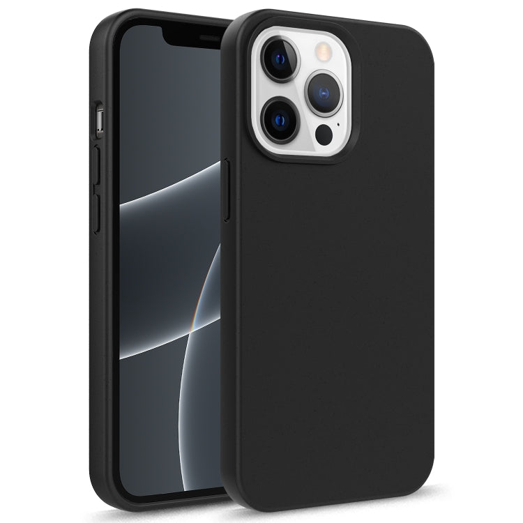 For iPhone 15 Pro Starry Series Shockproof Straw Material + TPU Protective Case(Black) - HoMEdemic™ 