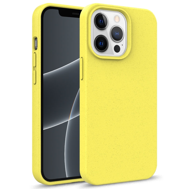 For iPhone 15 Pro Starry Series Shockproof Straw Material + TPU Protective Case(Yellow) - HoMEdemic™ 