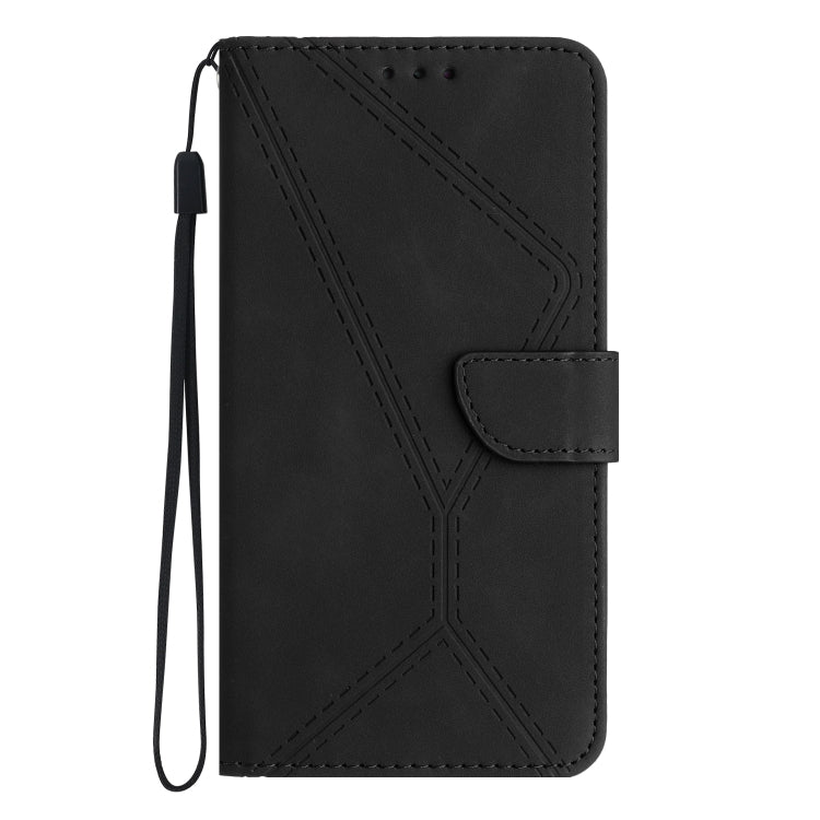 For iPhone 15 Pro Stitching Embossed Leather Phone Case(Black) - HoMEdemic™ 