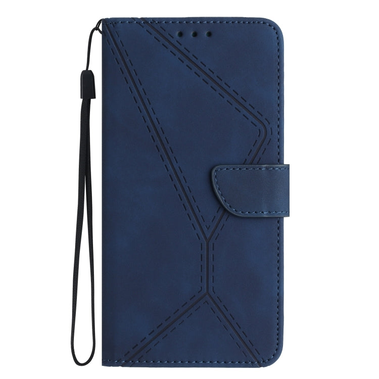 For iPhone 15 Pro Stitching Embossed Leather Phone Case(Blue) - HoMEdemic™ 
