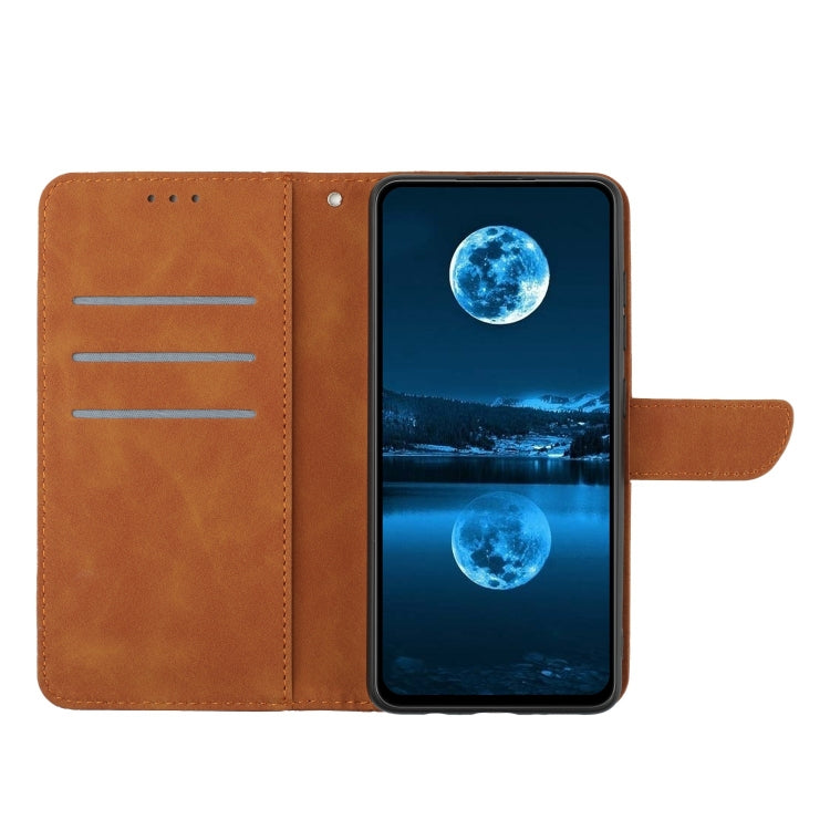 For iPhone 15 Pro Stitching Embossed Leather Phone Case(Brown) - HoMEdemic™ 