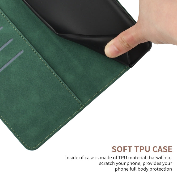 For iPhone 15 Pro Stitching Embossed Leather Phone Case(Green) - HoMEdemic™ 