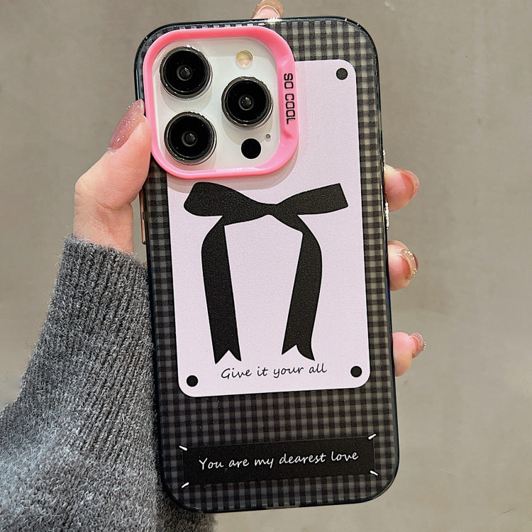 For iPhone 15 Pro Sweet Cool Bow PC Phone Case(Bow Tie) - HoMEdemic™ 