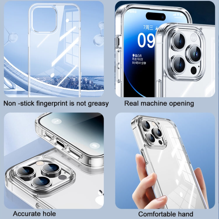 For iPhone 15 Pro TOTU PC-04 Crystal Shield Series TPU + PC Phone Case(Transparent) - HoMEdemic™ 