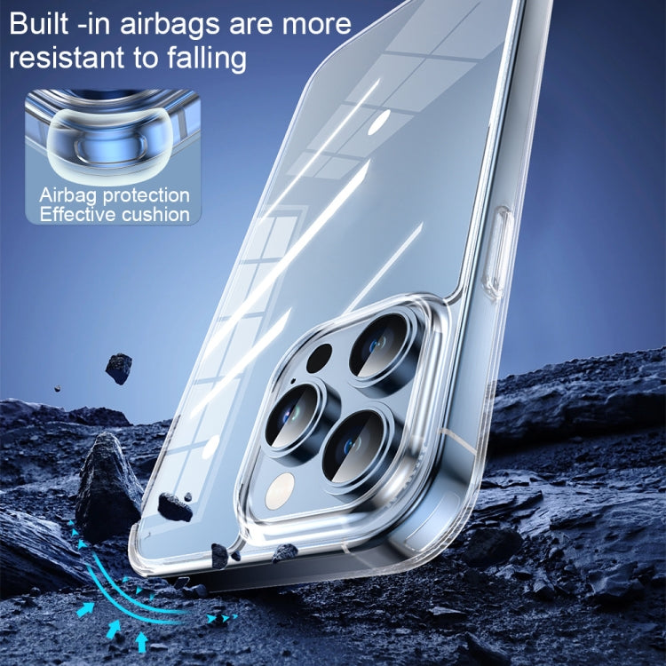 For iPhone 15 Pro TOTU PC-04 Crystal Shield Series TPU + PC Phone Case(Transparent) - HoMEdemic™ 