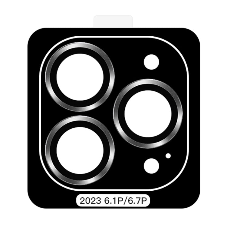For iPhone 15 Pro TOTU PG-1 Golden Shield Series Metal Frame Lens Protector(Gray) - HoMEdemic™ 