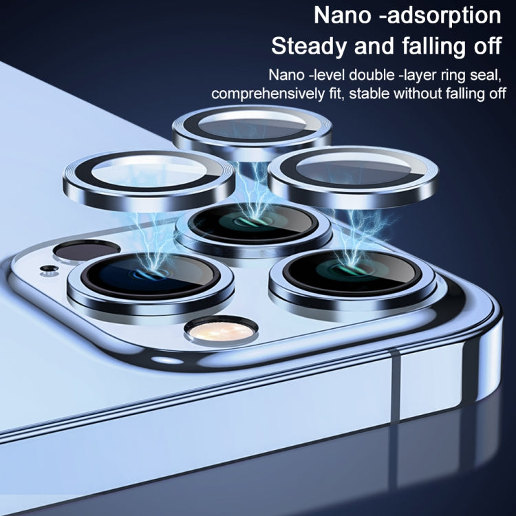For iPhone 15 Pro TOTU PG-1 Golden Shield Series Metal Frame Lens Protector(Sliver) - HoMEdemic™ 