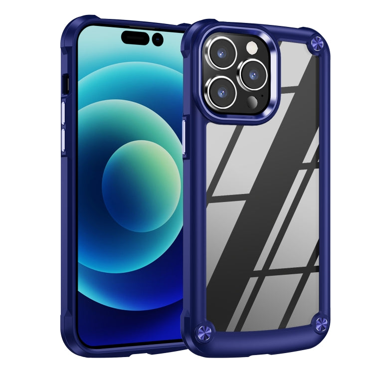 For iPhone 15 Pro TPU + PC Lens Protection Phone Case(Blue) - HoMEdemic™ 