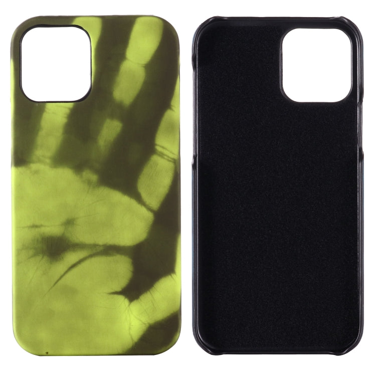 For iPhone 15 Pro Thermal Sensor Discoloration Silicone Phone Case(Black Green) - HoMEdemic™ 