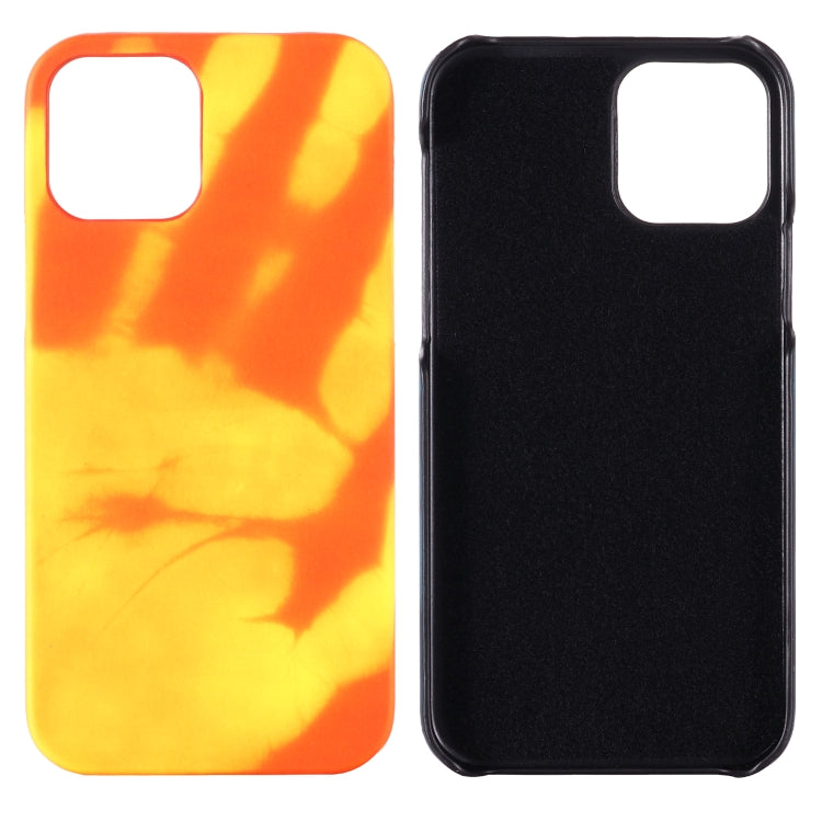 For iPhone 15 Pro Thermal Sensor Discoloration Silicone Phone Case(Red Yellow) - HoMEdemic™ 