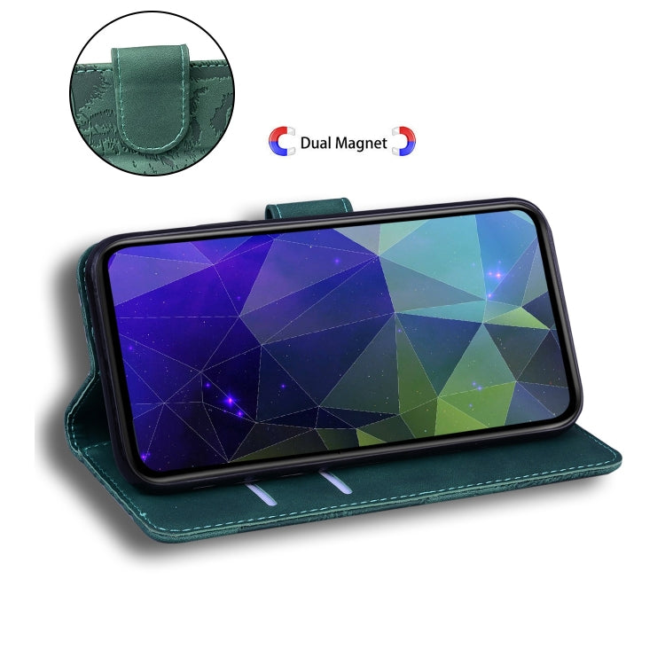 For iPhone 15 Pro Tiger Embossing Pattern Leather Phone Case(Green) - HoMEdemic™ 