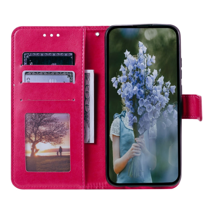 For iPhone 15 Pro Totem Flower Embossed Leather Phone Case(Red) - HoMEdemic™ 