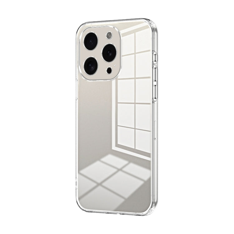 For iPhone 15 Pro Transparent Plating Fine Hole Phone Case(Transparent) - HoMEdemic™ 