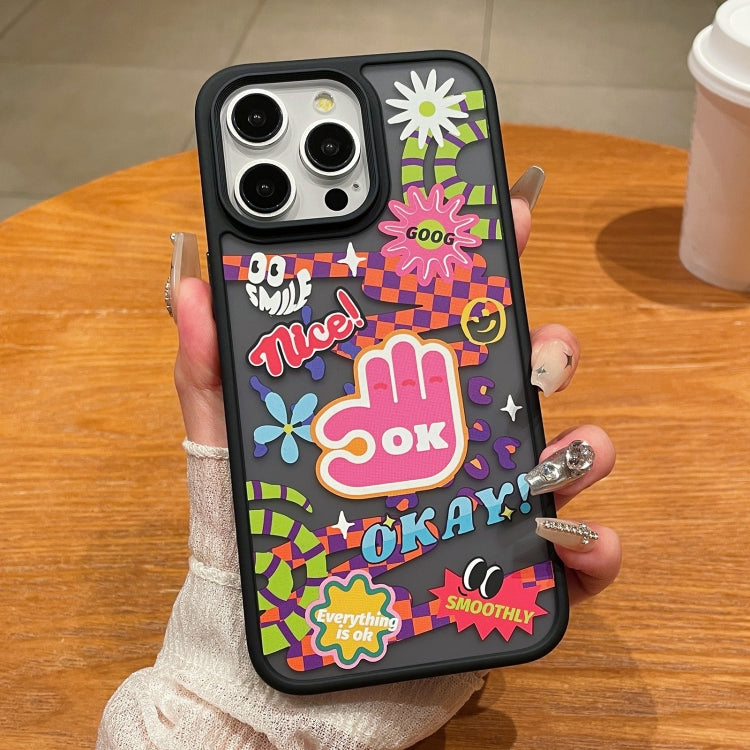 For iPhone 15 Pro Trendy Graffiti Noctilucent Phone Cases(OK) - HoMEdemic™ 