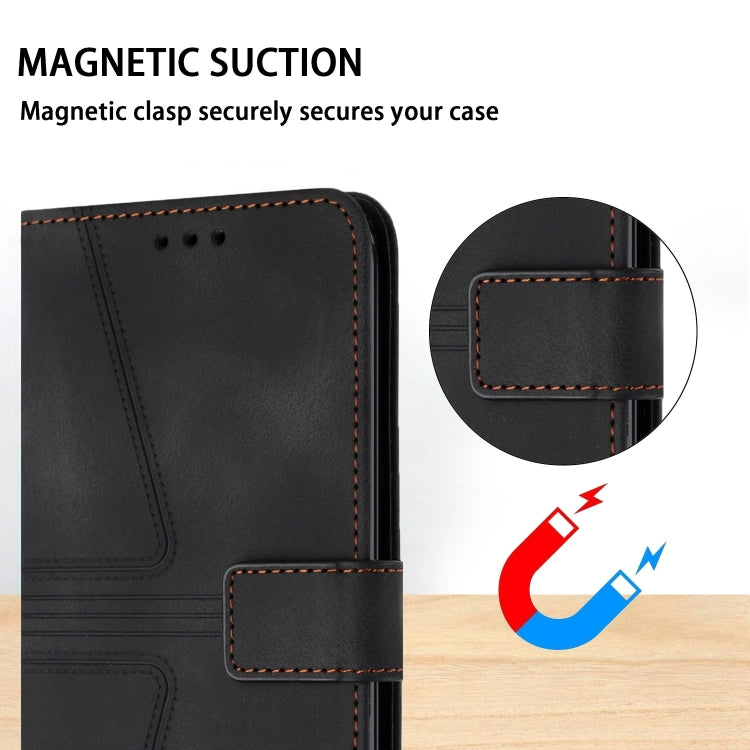 For iPhone 15 Pro Triangle Solid Color Leather Phone Case(Black) - HoMEdemic™ 