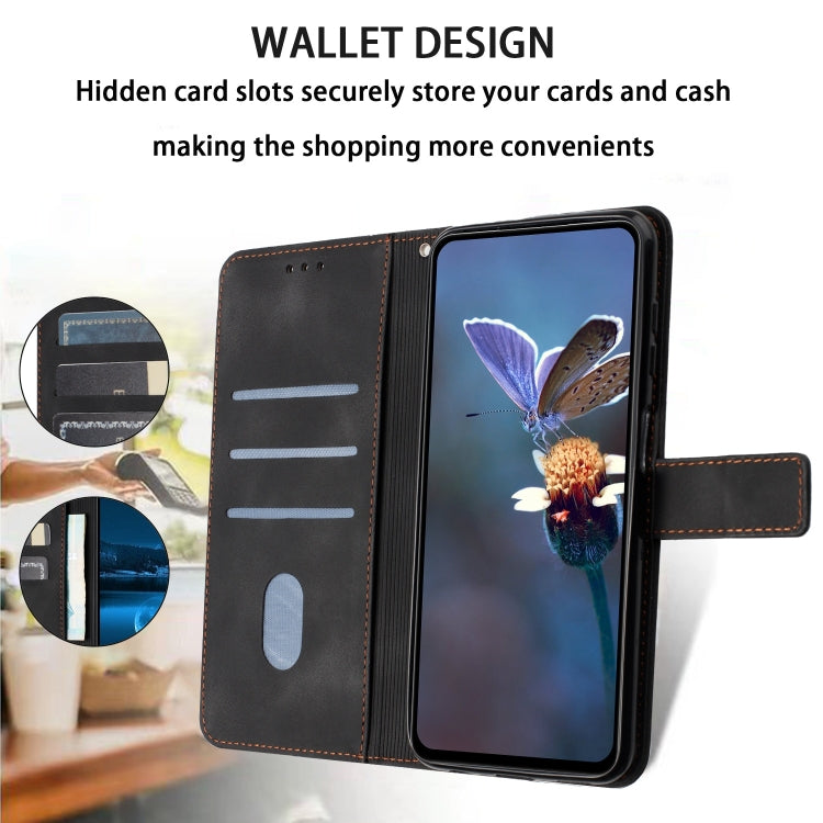 For iPhone 15 Pro Triangle Solid Color Leather Phone Case(Black) - HoMEdemic™ 