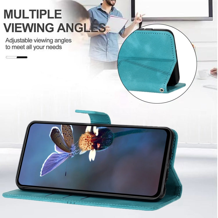 For iPhone 15 Pro Triangle Solid Color Leather Phone Case(Green) - HoMEdemic™ 