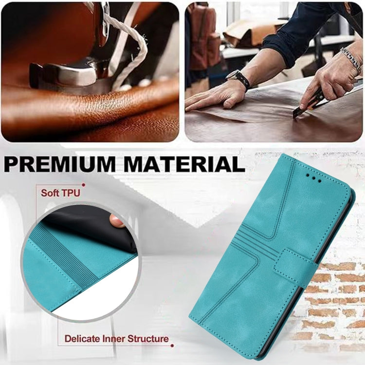For iPhone 15 Pro Triangle Solid Color Leather Phone Case(Green) - HoMEdemic™ 