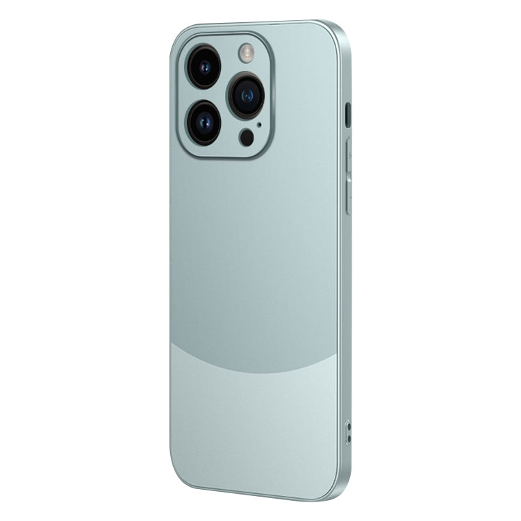 For iPhone 15 Pro Two Color Frosted Shockproof Phone Case(Cyan) - HoMEdemic™ 