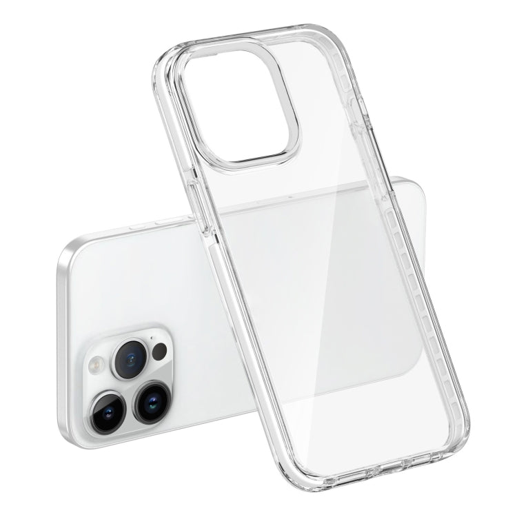 For iPhone 15 Pro Two-color Shockproof High Transparency TPU Phone Case(White) - HoMEdemic™ 