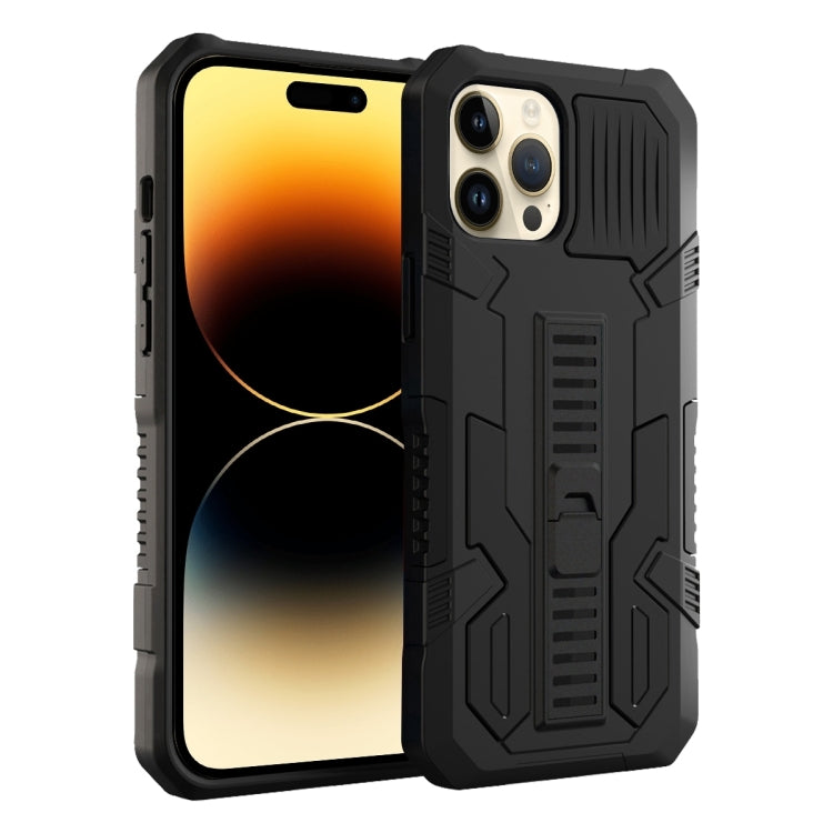 For iPhone 15 Pro Vanguard Warrior All Inclusive Double-color Phone Case(Black) - HoMEdemic™ 