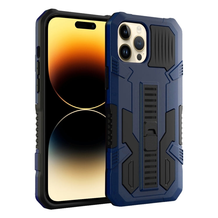 For iPhone 15 Pro Vanguard Warrior All Inclusive Double-color Phone Case(Blue) - HoMEdemic™ 
