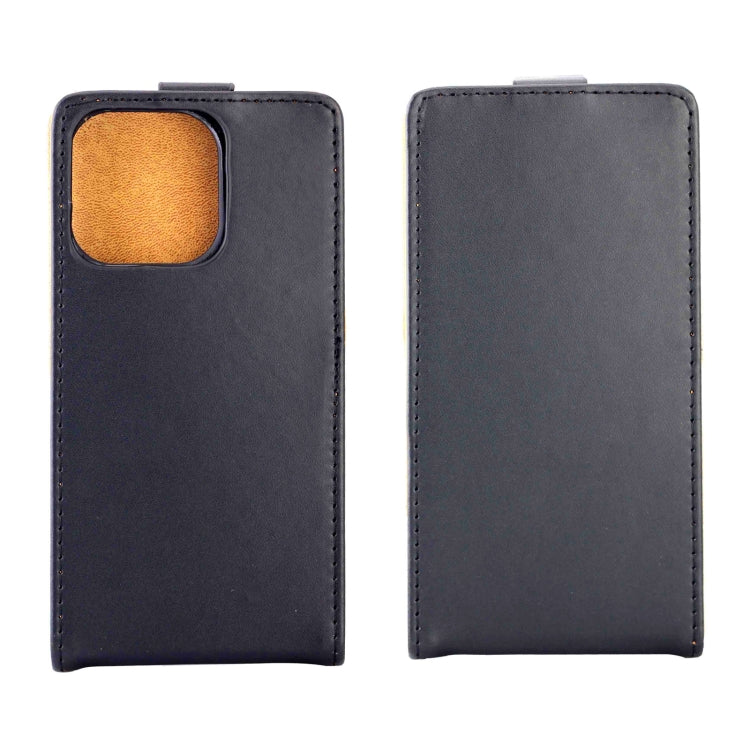 For iPhone 15 Pro Vertical Flip Leather Phone Case with Card Slot(Black) - HoMEdemic™ 