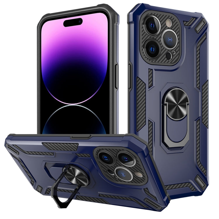 For iPhone 15 Pro Warship Armor 2 in 1 Shockproof Phone Case(Royal Blue) - HoMEdemic™ 