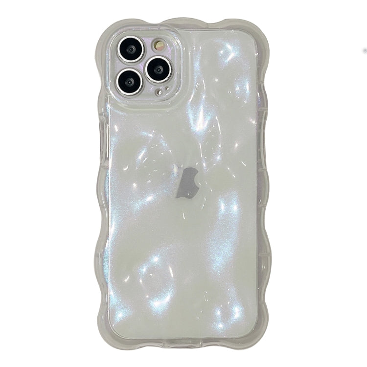 For iPhone 15 Pro Wave Bubbles TPU Phone Case(Clear Glitter Pink) - HoMEdemic™ 