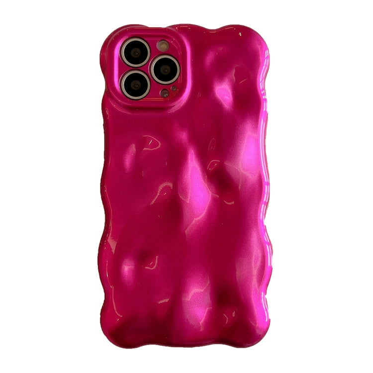For iPhone 15 Pro Wave Bubbles TPU Phone Case(Red) - HoMEdemic™ 