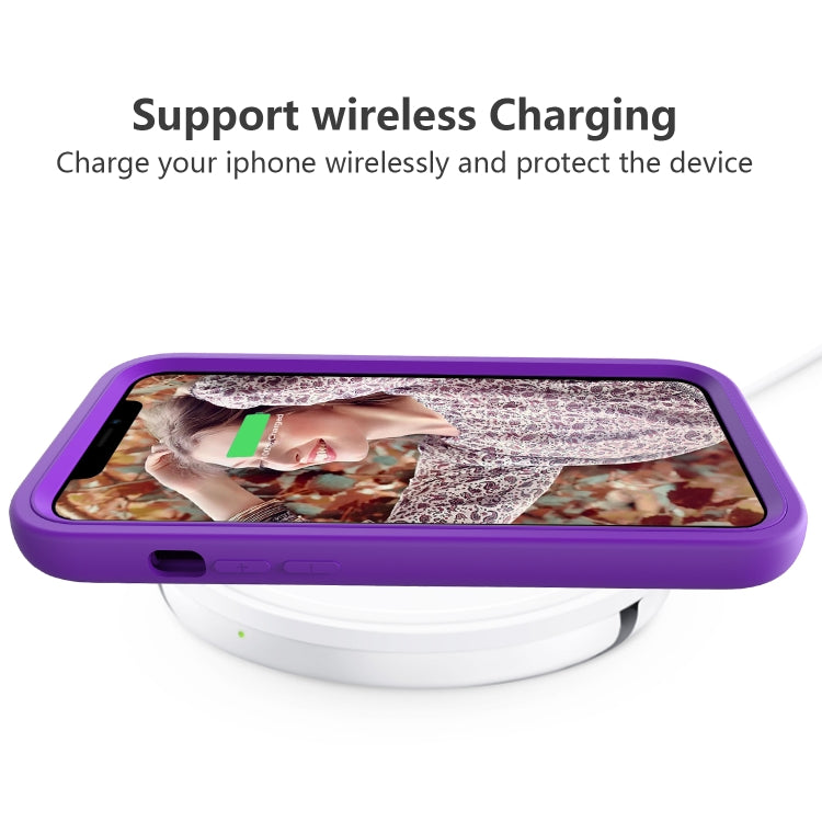 For iPhone 15 Pro Wave Pattern 3 in 1 Silicone + PC Phone Case(Purple) - HoMEdemic™ 