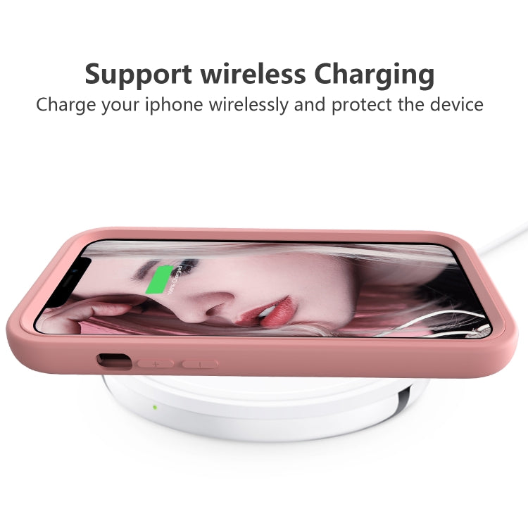 For iPhone 15 Pro Wave Pattern 3 in 1 Silicone + PC Phone Case(Rose Gold) - HoMEdemic™ 