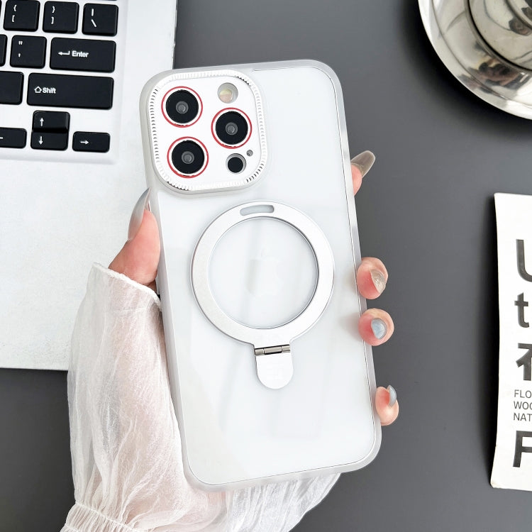For iPhone 15 Pro Yashi MagSafe Magnetic Holder Phone Case(Transparent) - HoMEdemic™ 