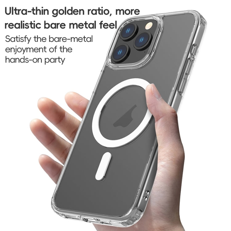 For iPhone 15 Pro ZGA Magsafe Clear PC Hybrid TPU Phone Case(Transparent) - HoMEdemic™ 