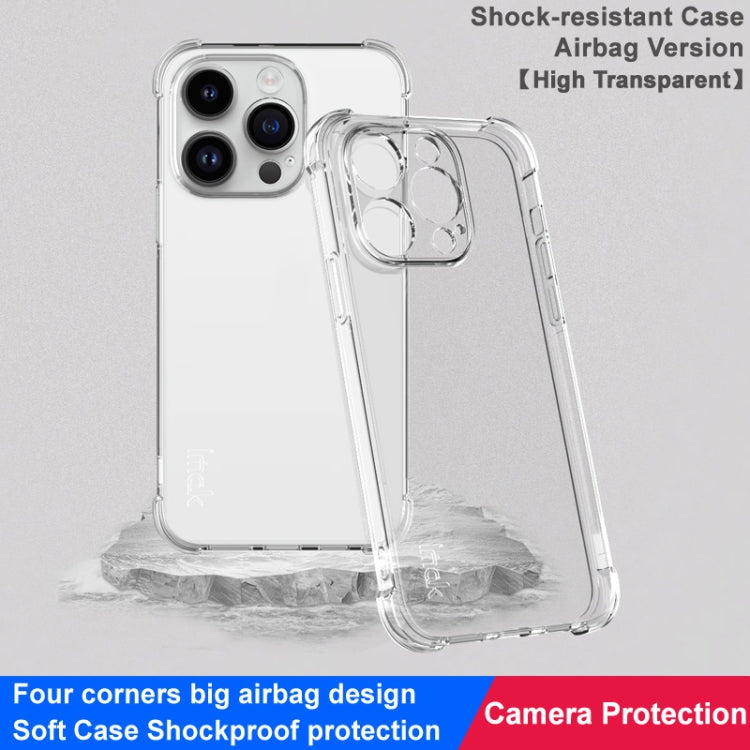 For iPhone 15 Pro imak Shockproof Airbag TPU Phone Case(Transparent) - HoMEdemic™ 