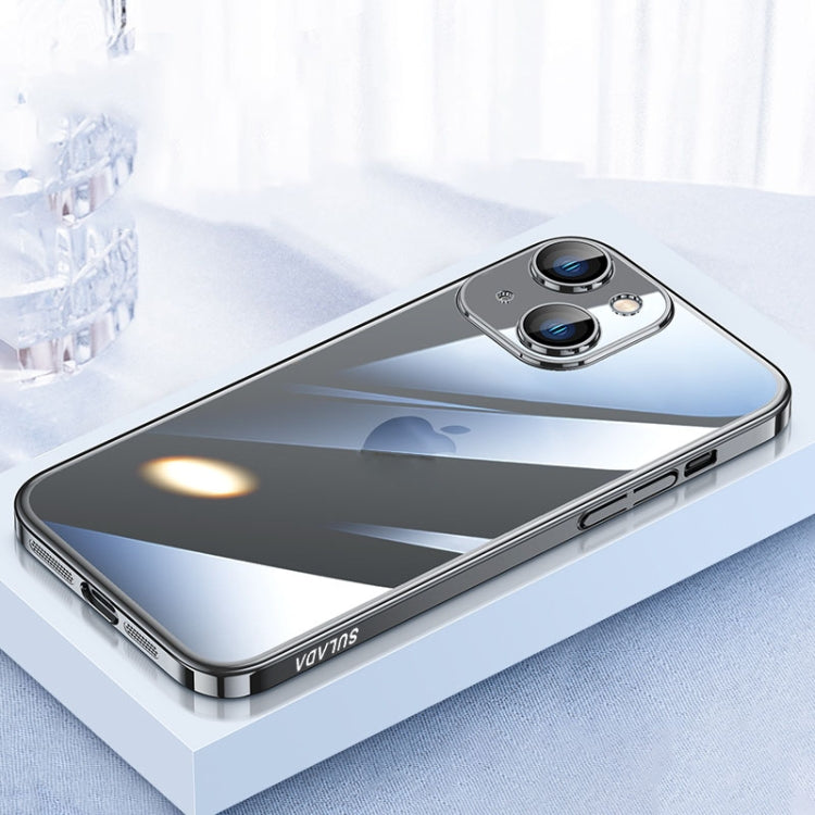 For iPhone 15 SULADA JINGJIA Series Lens Protector PC Phone Case(Black) - HoMEdemic™ 