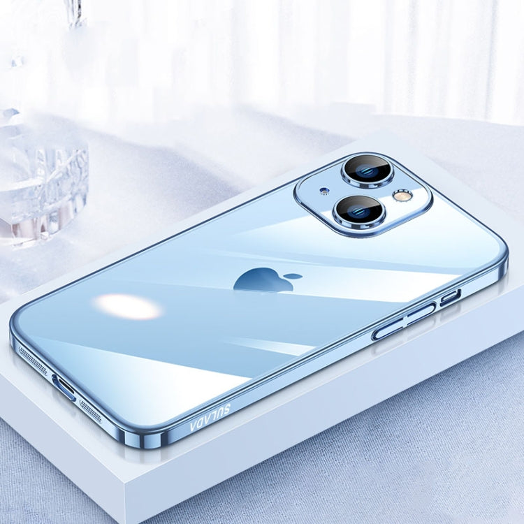 For iPhone 15 SULADA JINGJIA Series Lens Protector PC Phone Case(Sierra Blue) - HoMEdemic™ 