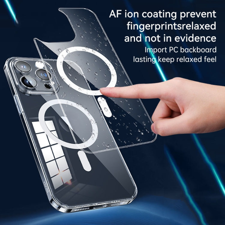 For iPhone 15 SULADA Jingpin Series MagSafe All-inclusive Lens Electroplated TPU Phone Case(Transparent Blue) - HoMEdemic™ 