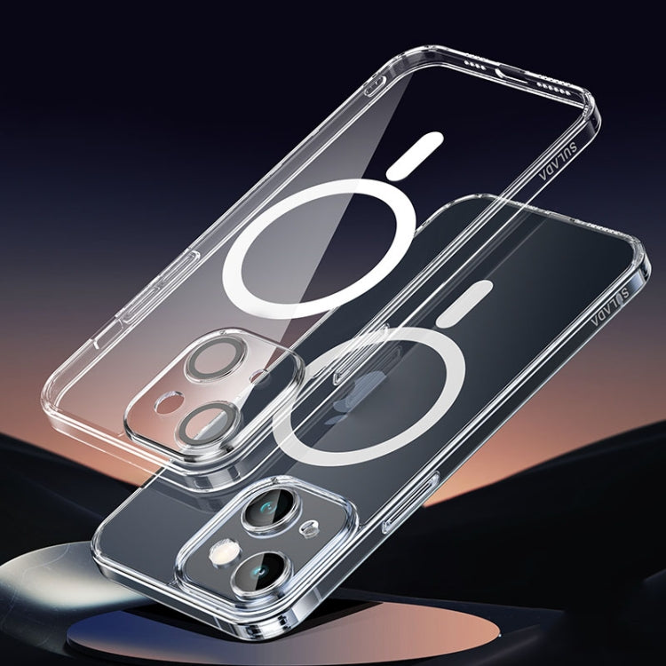 For iPhone 15 SULADA Jingpin Series MagSafe All-inclusive Lens Electroplated TPU Phone Case(Transparent) - HoMEdemic™ 