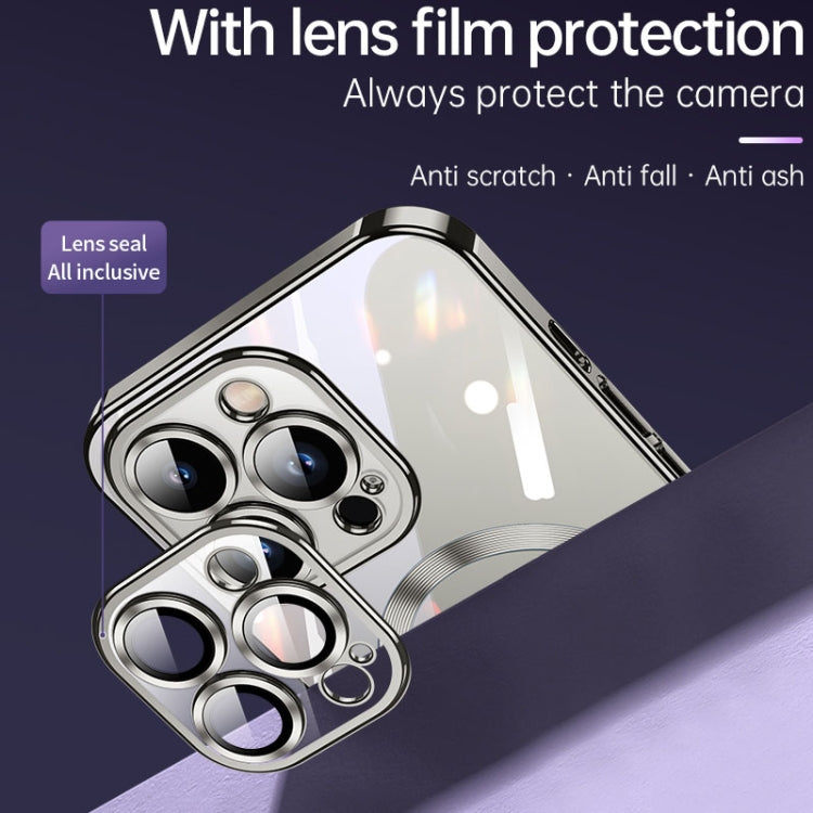 For iPhone 15 SULADA MagSafe Plating TPU Shockproof Phone Soft Case(Dark Purple) - HoMEdemic™ 