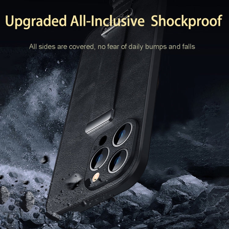 For iPhone 15 SULADA Tide Cool Series PC + Leather Texture Skin Feel Phone Case(Orange) - HoMEdemic™ 