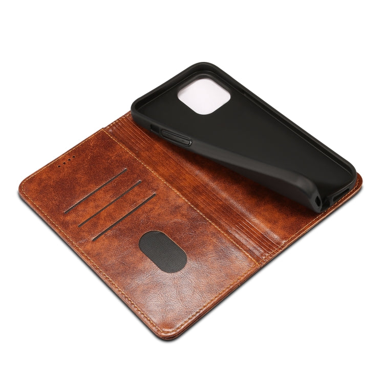 For iPhone 15 Suteni Baroque Calf Texture Buckle Wallet Leather Phone Case(Red) - HoMEdemic™ 